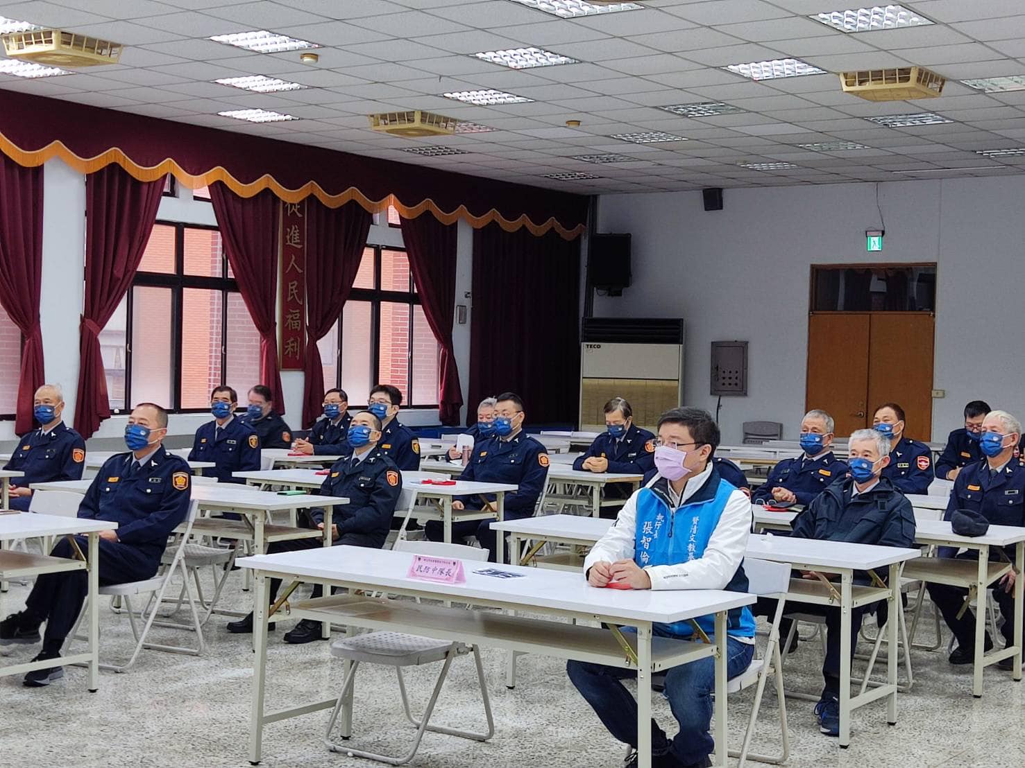 新北市民防大隊長、義警大隊長慰勉義警、民防人員平日辛勞付出。(第4張)